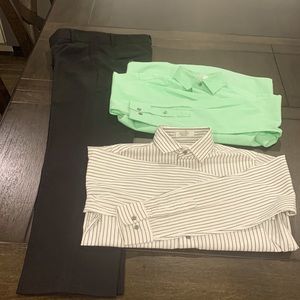 Calvin Klein Boys Dress up pants and Button up Shirts, size 10.